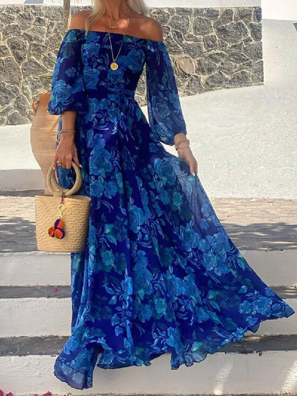 Iconic women’s outfits that never go out of style Foral Off Shoulder Back Graceful Smocked Vacation Maxi Dress Iconic women’s outfits that never go out of style Foral Off Shoulder Back Graceful Smocked Vacation Maxi Dress