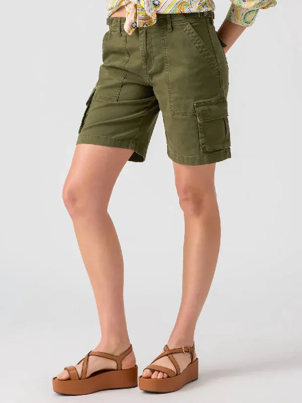 Modern fashion pieces designed for all women   Cargo Shorts In Mossy Green
