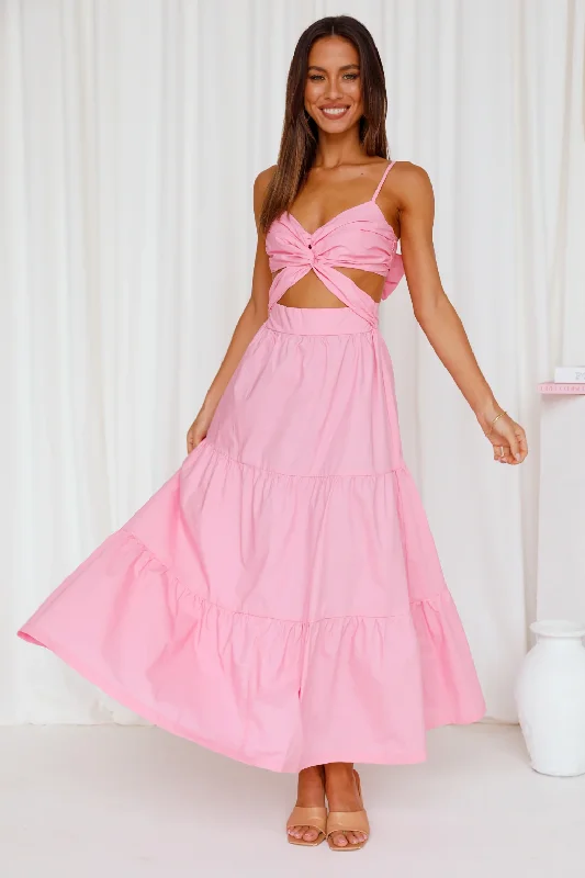 Elegant and comfortable women’s fashion wear   Need To Know Now Maxi Dress Pink