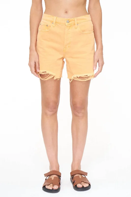 The ultimate destination for women’s clothing   Devin High Rise Mom Cut Off Shorts In Nectar
