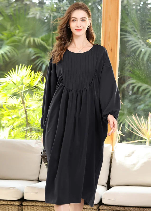 Premium quality women’s clothing at affordable prices Diy Black Oversized Patchwork Wrinkled Chiffon Maxi Dress Batwing Sleeve Premium quality women’s clothing at affordable prices Diy Black Oversized Patchwork Wrinkled Chiffon Maxi Dress Batwing Sleeve