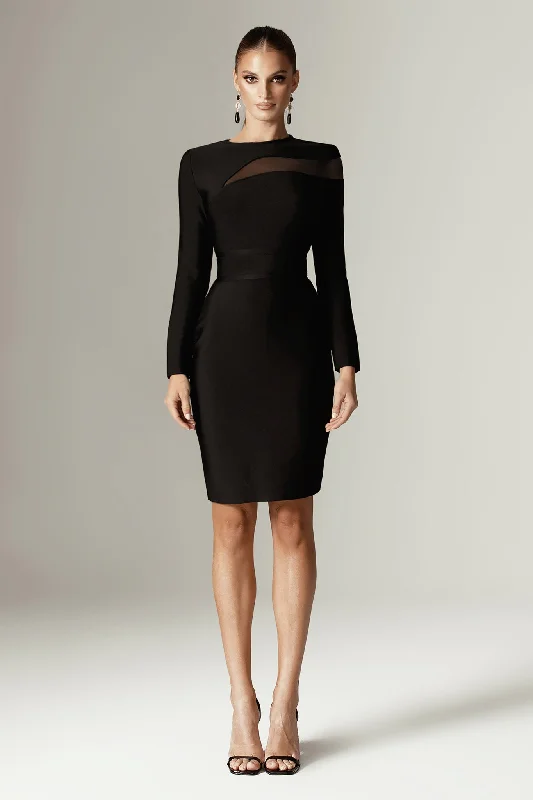 Affordable fashion that looks high-end   Ariana Midi Bandage Dress (Black)