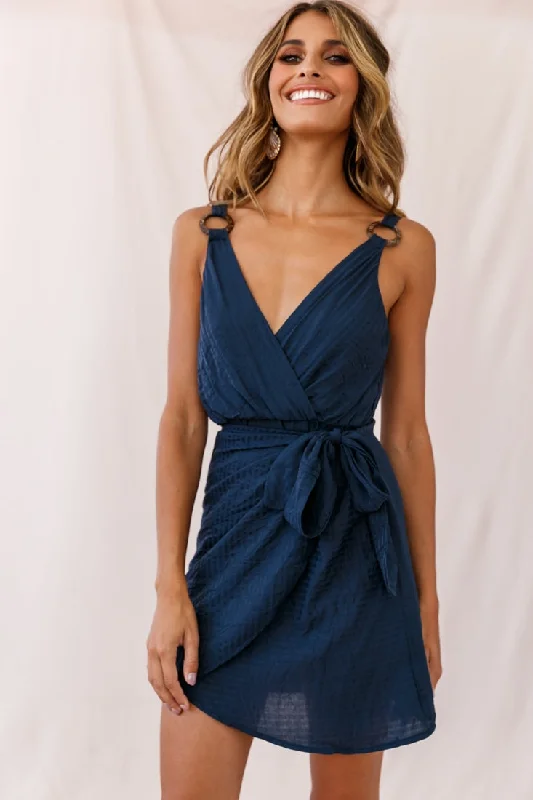 Classic pieces for a timeless wardrobe   Kay Wrap Skirt Dress Navy
