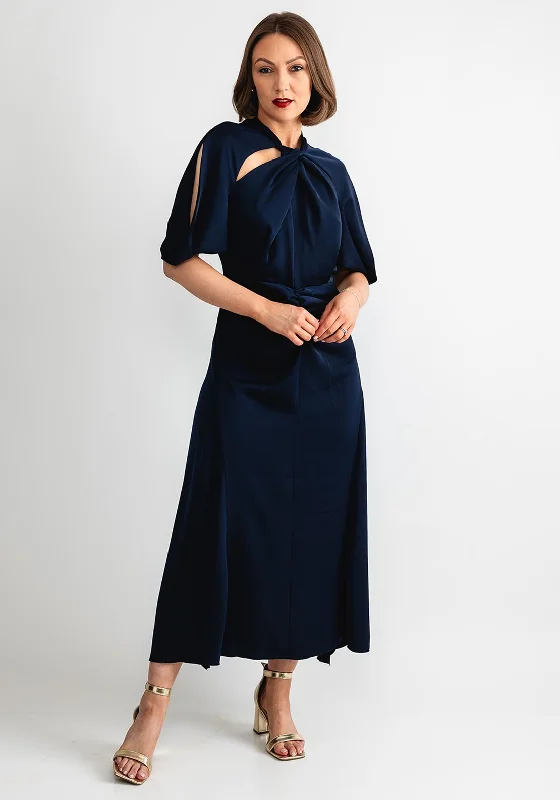 Clothing that’s as bold as you are   Kevan Jon Willow Cut Out Neckline Dress, Navy