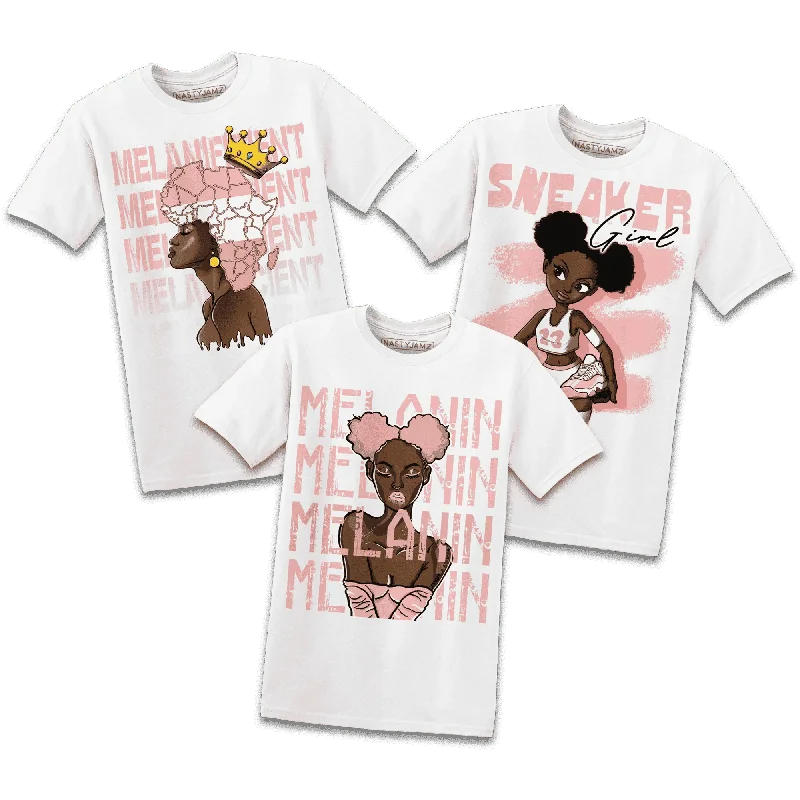 Classic pieces for a timeless wardrobe   NastyJamz Melanin Girl's T Shirt To Match Low Legend Pink 11s