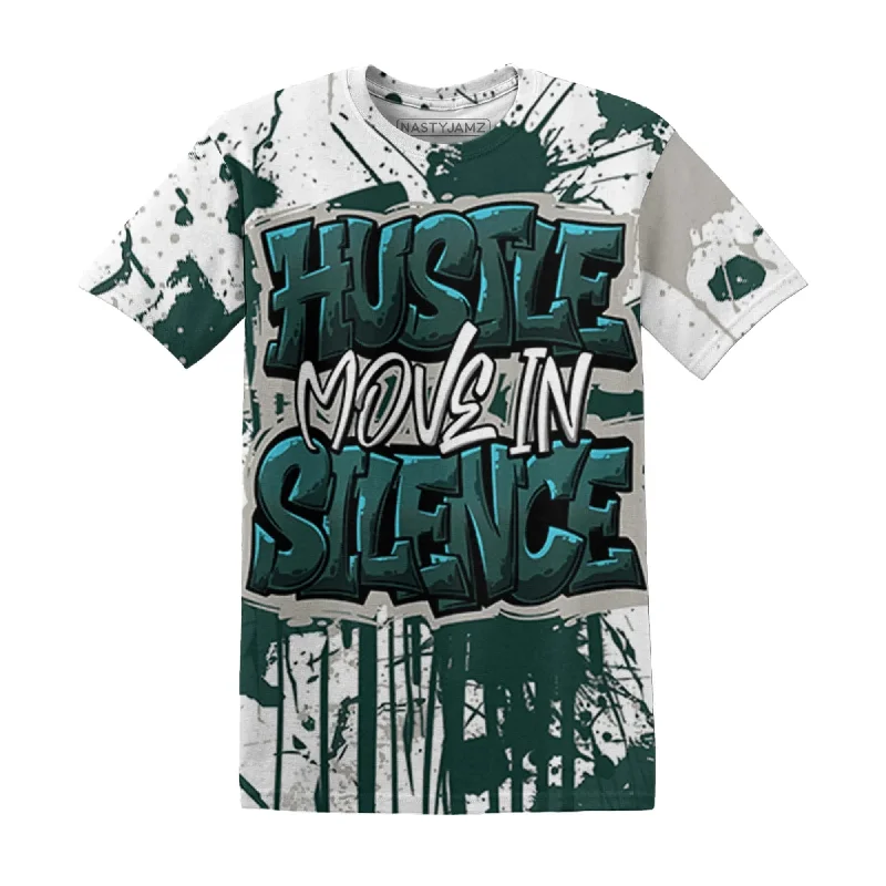 NastyJamz Oxidized Green 4s T Shirt Match Hustle Move In Silence 3D