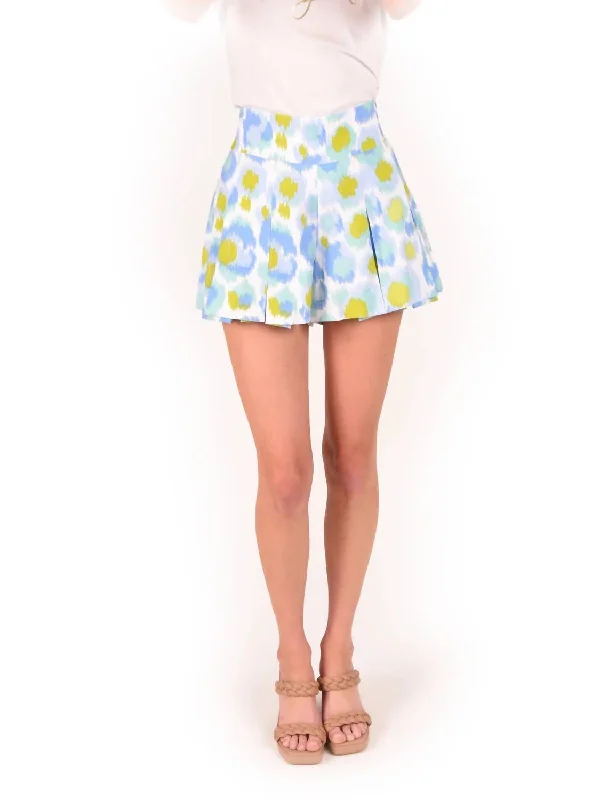 Affordable stylish women’s fashion collection   Party Short In Cheetah Ikat