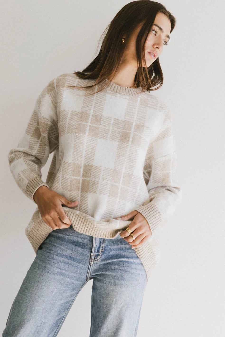 Emilee Plaid Sweater