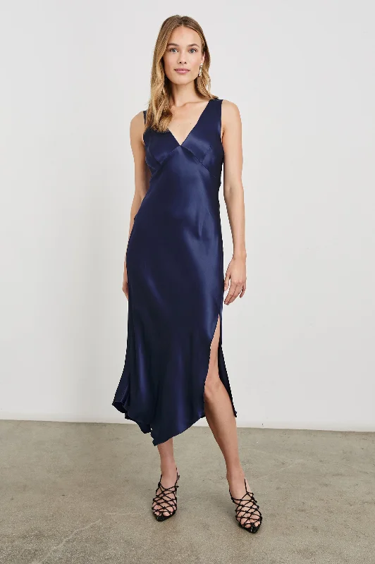 MONIQUE DRESS - NAVY