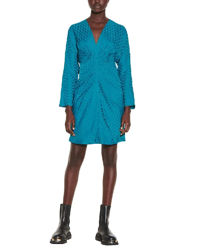 Casual yet chic women’s outfits for work or play   Sandro Woven Dress