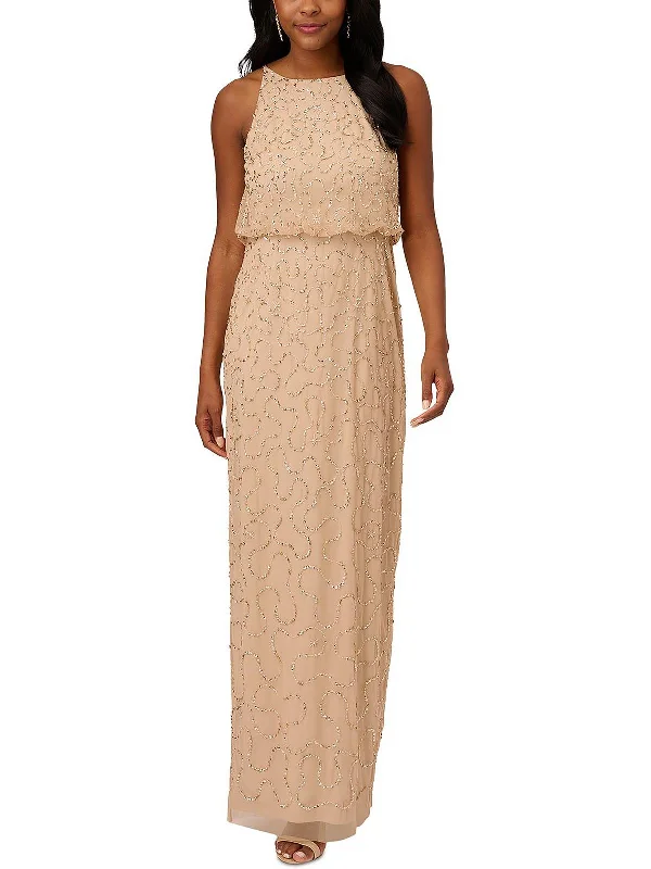 Classic pieces for a timeless wardrobe   Womens Sequined Maxi Evening Dress